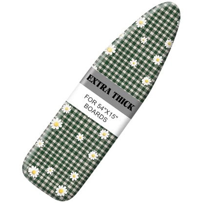 Ironing Board Cover 15"x54"，Standard Ironing Board Replacement Cover，Easy Fit - color: Grass Green, size: 15"x54"