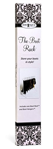 Boottique Boot Organizer: The Boot Rack- Hangs, Holds, Shapes, & Protects every size and style of Boots (Boot Rack with 6 Boot Hangers- Black Hangers) - color: Boot Rack with 6 Boot Hangers- Black Hangers