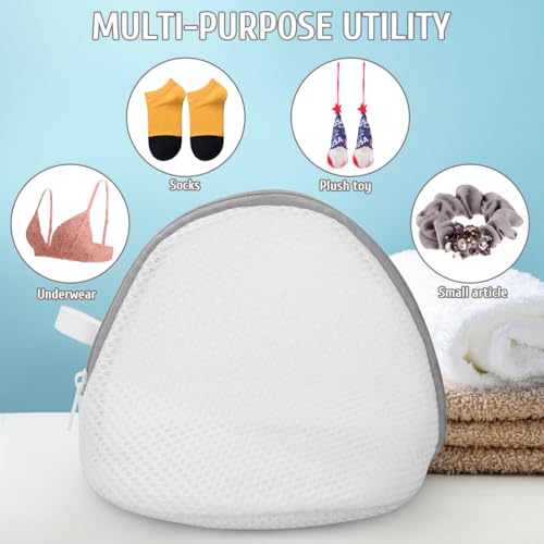 Zipper Laundry Bag 2 Pack Mesh Laundry Bag for Delicates Lingerie Wash for Underwear Fine Mesh Washer for Machine Washing 6.69 X 5.90 X 5.90 in