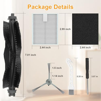 L60 replacement parts L50 Accessories Kit for Eufy L60 / L50 Vacuum Robot - color: 2+4+4+1