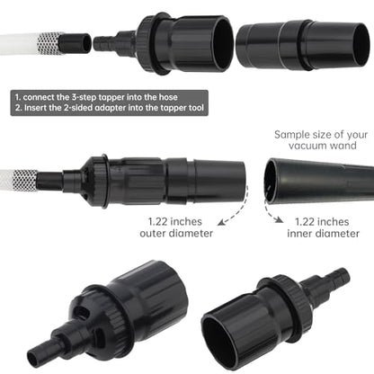 Vacuum Cleaner Attachments 8pcs, Mini Micro Tool for Interiors Cleaning Kit, Car Detailing Vacuum Attachment Cleaner, Crevice Cleaning Tool Brush Universal Accessories for Car Keyboard Home