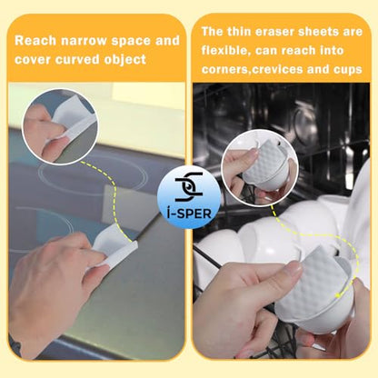 60Pcs Magic Sponge Eraser Sheets |Reusable Scrub Pad Singles | Convex Point