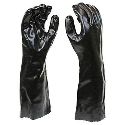 West Chester 12018 Chemical Resistant PVC Coated Work Gloves: 18" Length, Size Large, 2 Pairs - size: One Size (2 Count) (Pack of 3), style: 1 Pair