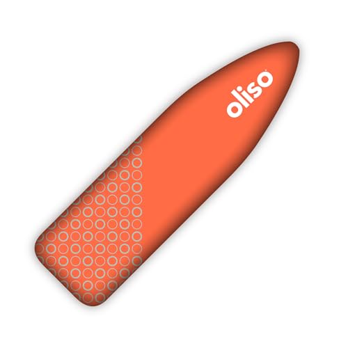 oliso Ironing Board Cover and Pad - 100% Cotton - Standard 15 x 54 - color: Coral