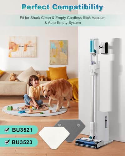 6 Pack BU3523 BU3120 Pre-Motor Foam Felt Filter Kits compatible with Shark BU3120 Clean Lightweight Cordless Cleaner, Shark BU3523 Clean Empty Cordless Stick Vacuum, Auto Empty System, XFBU3000 - size: 6 PACK