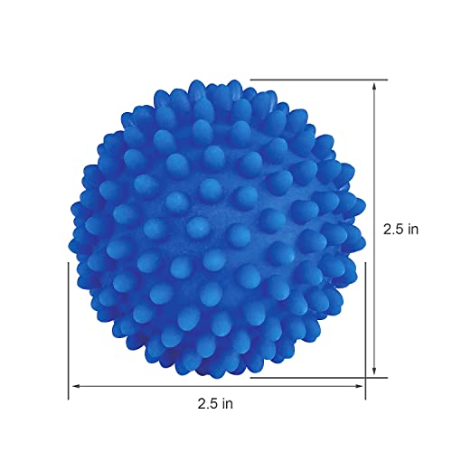Dryer Balls 4 Pack - Non-Toxic Reusable Dryer Balls (Blue) - color: Blue