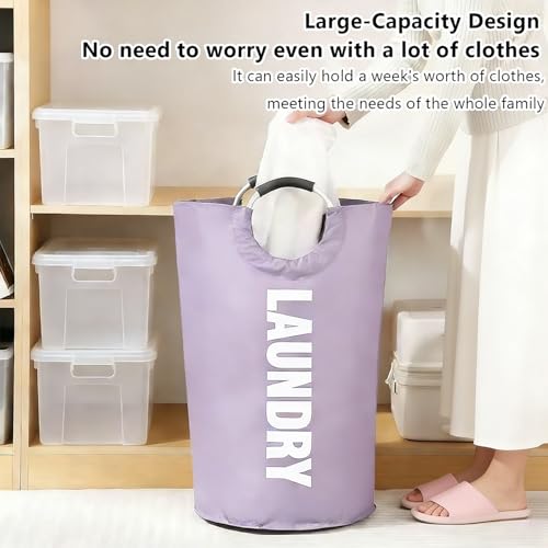 A Large 90 Liter Laundry,Purple - color: Purple