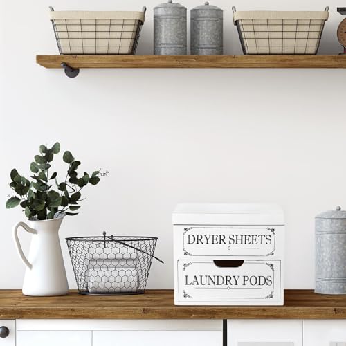 Tatuo Dryer Sheet Holder with Hinged Lid