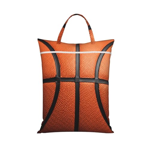Basketball Travel Laundry Bag Washable Dirty Clothes Bag for Gym - color: Basketball