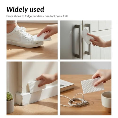 40 PCS Magic Sponge Eraser Sheets, Disposable Point Melamine Sheets Convex Point Cleaning Eraser Pads Thickened Cleaning Foam for Kitchen Bathroom Shoe Furniture Sink