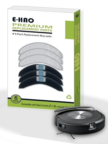 6 Pack Mop Pads for iRobot Roomba Combo j7+, Combo j9+, Combo 10 Max - color: 6 Pack for Combo J7+/J9+/10 Max