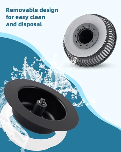 Universal 3 in 1 Kitchen Sink Drain Strainer Stopper Combo, Matteblack - style: Black Metal Shell with Folded Handle Strainer