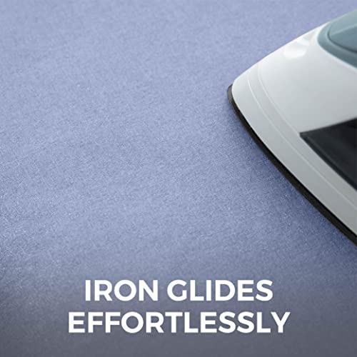 HOME GENIE Ironing Board Cover with Extra Thick Padding, 15x54, Blue - color: Blue