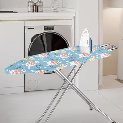 Flashideas Cute Bunny Ironing Board Cover and Pad Standard Size Ironing Board Cover and Pad Ventilate Extra Wide Ironing Pad for Table Modern Design, CZA12 - color: Cute Bunny