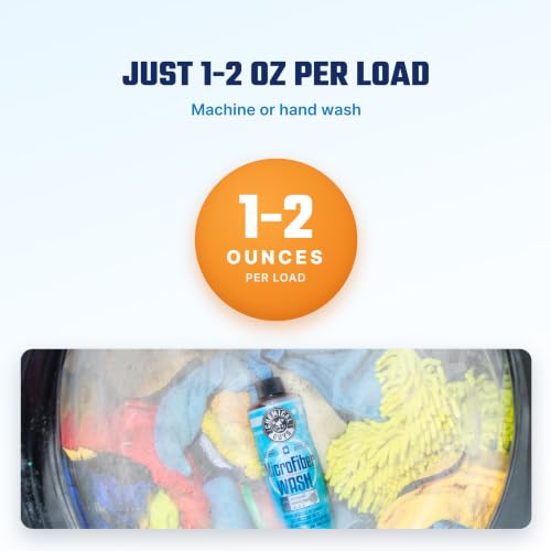 Chemical Guys Microfiber Wash & Towel Detergent, Deep Cleans, 16 oz - size: 16 Fl Oz (Pack of 1)