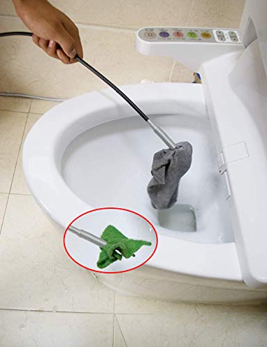 Drain Snake Drain Clog Remover Flexible Grabberable Pick Up Cleaning Tool Reacher Claw Stick, Drain Auger Grab Trash Hairs from Drain,Sink,Bathroom Tub Toilet Hose (79 Inch Drain Snake Tool) - style: 79 Inch