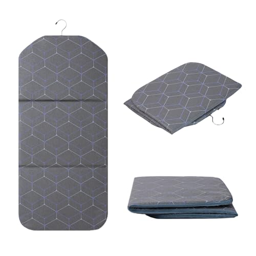 Foldable Ironing Mat for Flat Surfaces, Hanging Steamer Board for Clothes, Steamer Pad