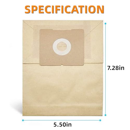 JEDELEOS Replacement Dust Bags for Bissell Zing and PowerForce Bagged Canister 4122 4122D 1668 1668C 1668W 2154A 2154C 2154W and 1608 Series, Replace Parts 2138425 (Pack of 6) - style: 6-Pack