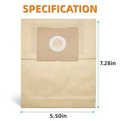 JEDELEOS Replacement Dust Bags for Bissell Zing and PowerForce Bagged Canister 4122 4122D 1668 1668C 1668W 2154A 2154C 2154W and 1608 Series, Replace Parts 2138425 (Pack of 6) - style: 6-Pack