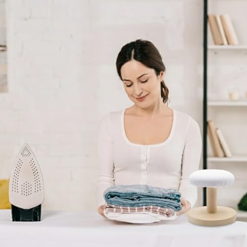 Tabletop Ironing Board Padded Small Ironing Board with Wooden Base, Chest & Sleeve Ironing Boards for Tailor, Household, Laundry Room, Apartment (Small) - size: Small