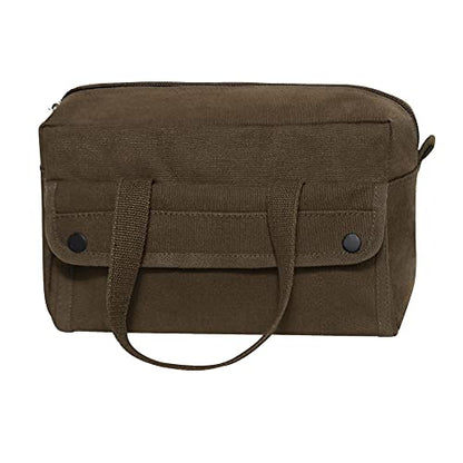 Rothco GI Style Mechanics Tool Bag, Heavy-Duty Canvas Tool Storage - color: Earth Brown