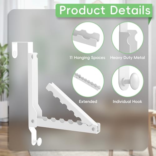 Over the Door Hook, Door Hooks for Hanging Towels, Bags,Coats,Umbrellas, Mirrors, Over Door Dual-Hook, Suitable for Bathrooms, Bedrooms, Laundry Rooms, Kitchens, Storage Rooms (White-2(UP)) - color: White-2Pack(UP)