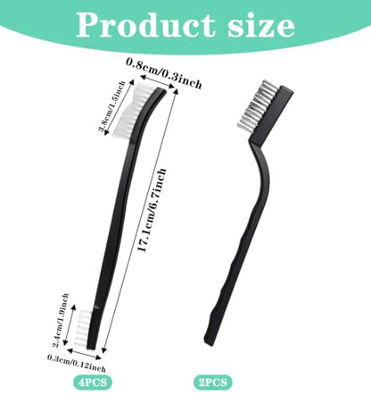 6 Pcs Detail Cleaning Brushes, Jewelry Cleaning Brush