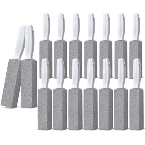 Emycool Pumice Stone Toilet Bowl Cleaner, 16 Pack Toilet Pumice Stone with Handle for Toilet Cleaning, Bathtubs, Sinks, Swimming Pools, Grills - color: 16 Pack