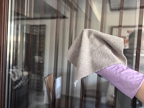 HOPESHINE Microfiber Cleaning Cloth Roll 50-Pack Reusable Paper Towels Washable for Cars Care Wash Supplies Kitchen Dish Rags House Window Cleaning Cloths Lint Free Tear Away Ultra Absorbent (Gray)