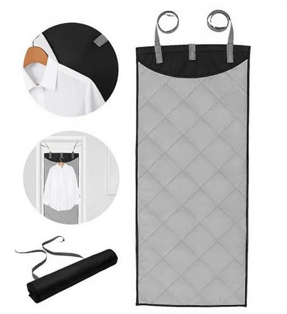 Hanging Ironing pad on the Door, Heat-Resistant steam pad (45 × 19 inches), Portable for Vertical Ironing and Ironing Board, Suitable for Home and Travel use