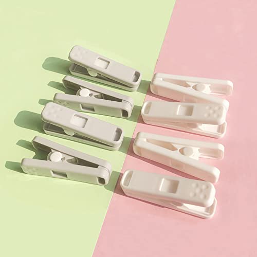 Strong Plastic Clothespins-16 Pack Heavy Duty Laundry Clothes Pins, Strong Clips, Non-Slip Clothes Pegs, Chip Clips, Hanger Clip, Rustless, Windproof, Heatproof-Gray - color: Gray