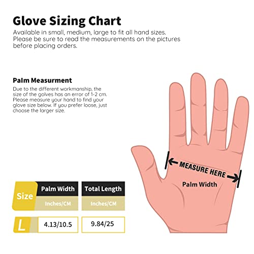 Segbeauty 20 Count Hair Dye Gloves, Large Black Reusable Rubber Gloves for Hair Styling, Powder Free, Professional Salon Coloring Accessories - color: Black-l