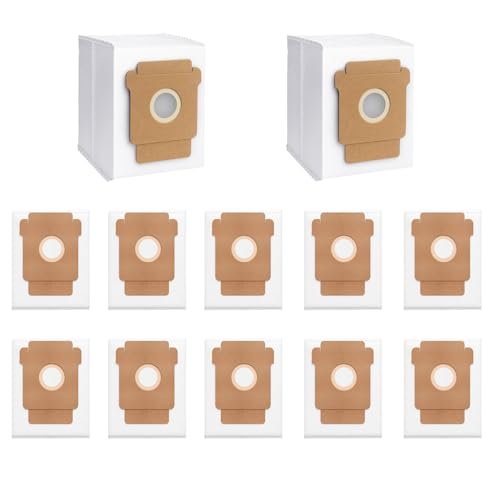 12-pack of 2.8L disposable dust bags replacement Parts for Roomba 2 Essential Vac Q0520, Roomba105,104/105 Combo,Plus 405/505/504 Combo,Y0140,Y0110,Q0120,Q011,Max 705 Robot Vacuum Cleaner