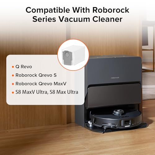 roborock 6 Packs Disposable Dust Bags for Saros 10R, Saros Z70, Saros 20, Qrevo Edge 3 Pro, QV 35A, Qrevo CurvX, Qrevo Curv 2 Flow, Qrevo S Pro, Qrevo 2 Pro, Saros 20 Sonic, S8 Max Ultra & RDS - size: 1-Dust Bag
