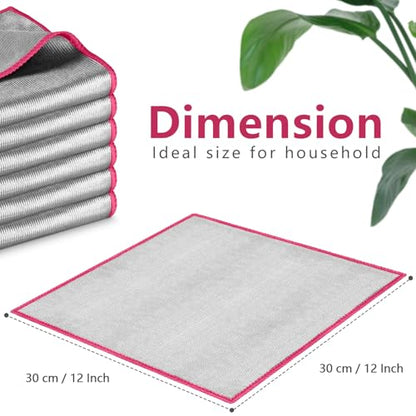 Airlab Glass Polishing Streak Free Miracle Cleaning Cloth, Sliver-Pink - color: Sliver-pink