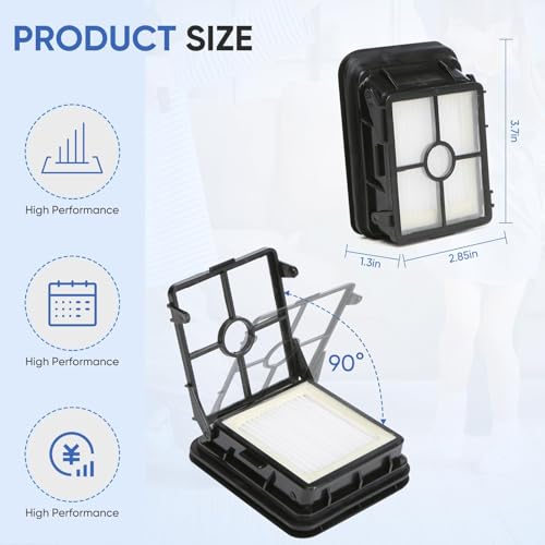6 Pack 1866 Replacement Filters Compatible with Bissell Crosswave 1785 2306 2551 1866 2554 2590 2593 2596 CrossWave Cordless Max All in One Wet-Dry Vacuum Cleaner, Compare to Part # 1608684 - size: 6 pack
