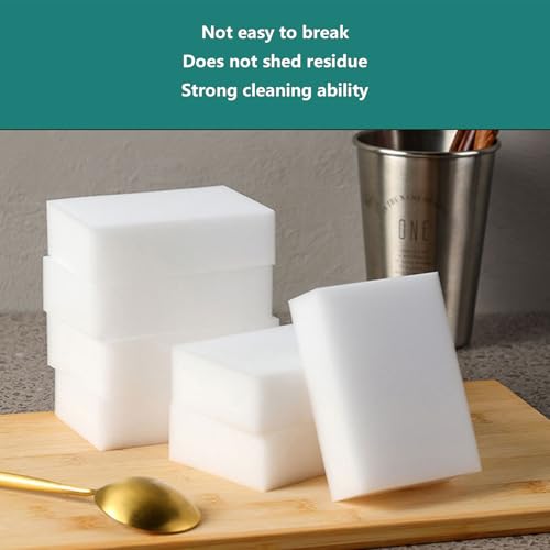 30PCS Magic Sponge Eraser Bulk White Melamine 1cm Sponge Cleaning for Kitchen Shoe Furniture Bathroom Shower Cleaner(30PCS 1cm Thick) - color: 30pcs 1cm Thick