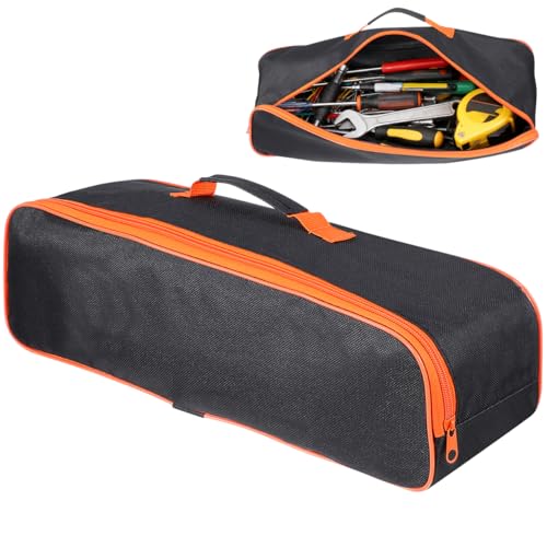 Veemoon Car Vacuum Handheld Tool Bag, Auto Cleaner Storage Bag Pouch Portable Tear Resistant Oxford Carrying Case Small Wet Dry Vacuum Organizer with Zipper for Sweeper Air Pump Detailing, 16.5"