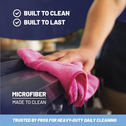 12" x 12" MW Pro Multi-Surface Microfiber Cleaning Cloths | Gray - 48 Pack | Premium Microfiber Towels for Cleaning Glass, Kitchens, Bathrooms, Automotive, Supplies & Products - color: Gray, size: 48 Count (Pack of 1)