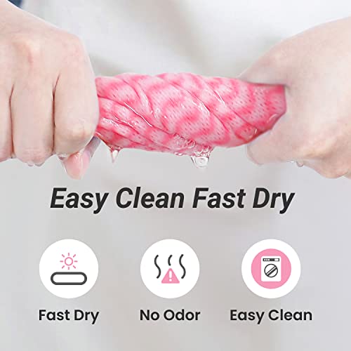 Reusable Cleaning Cloths Dish Paper Towels, Domestic Cleaning Towels, Multipurpose Quick-Dry Rag Dish Cloths Heavy Duty Handy Wipes for Kitchen 25 Count 14.2"X15.7", Pink - color: Pink-25