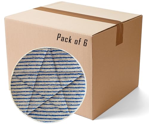17" Microfiber Scrubber Carpet Bonnets | 6 Pack - size: 17 Inches