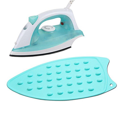Bringsine Silicone Iron Rest Pad for Ironing Board Hot Resistant Mat(Teal) - color: Teal