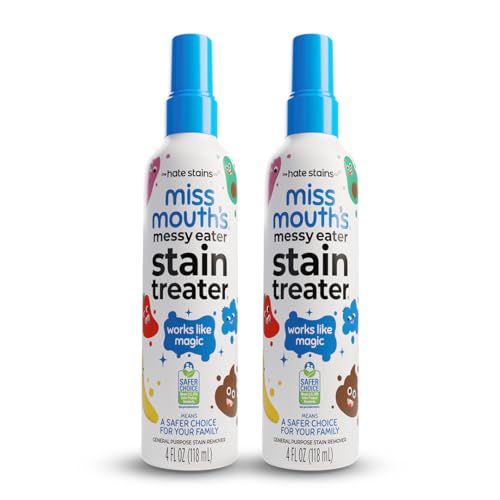 Miss Mouth's Messy Eater Stain Treater, Laundry Stain Remover, 4 Oz, 2 Pack - style: 2 Pack (4oz)