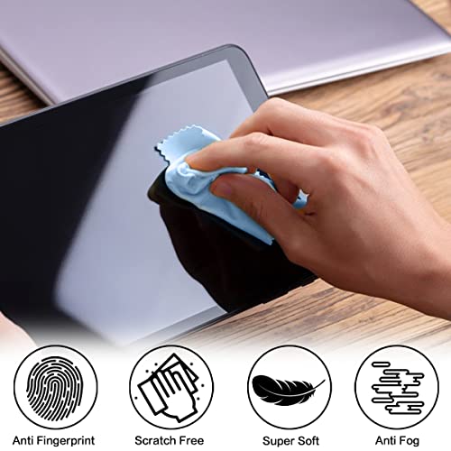 Eyeglass Cleaning Cloth Glasses Cleaner 12Pack Microfiber Lens Cleaner Eyewear Sunglass Wipes for Glass Jewelry Screen Camera Lint Free Thick 5x6 Inch (Blue, 5x6) - color: Blue, size: 5x6