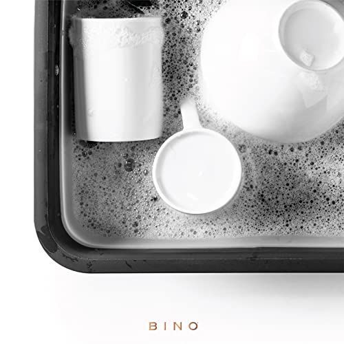 BINO Collapsible Wash Basin - Grey | Portable Dish Tub | Kitchen | Camping | Sink | Home Essentials | Baby Travel | Folding Dish Pan for Maximum Space Saving - color: Gray