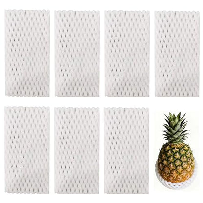 Fruit Protection Mesh Bags Foam Mesh Keep Safe Sleeves for Large Supermarkets, Shops (White 24x10cm-20PCS) - size: White 24x10cm-20PCS