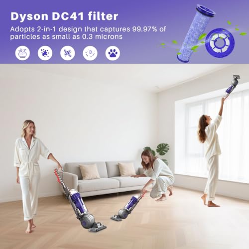 2 Pack Vacuum Ball Animal 2 Filter Replacement for D-yson DC41