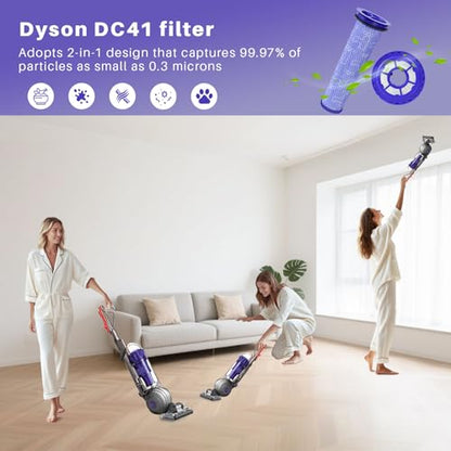 2 Pack Vacuum Ball Animal 2 Filter Replacement for D-yson DC41