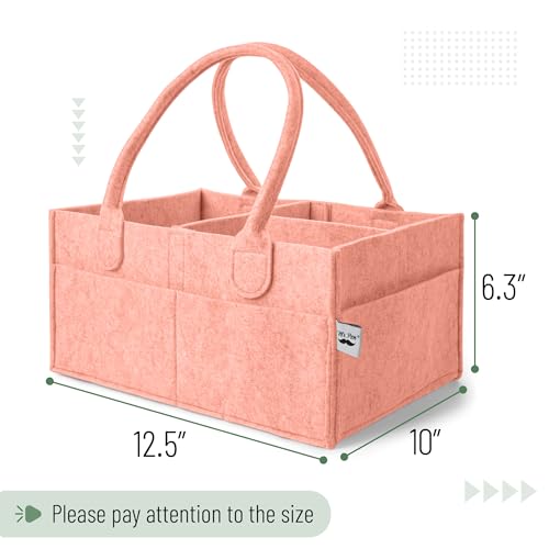 Mr. Pen- Baby Diaper Caddy Organizer, Coral - color: Coral, size: 1 Pack, Regular