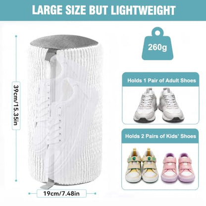 Shoe Washing Machine Bag, Shoe Laundry Bag for Washer and Dryer - color: White, size: 2 PACK